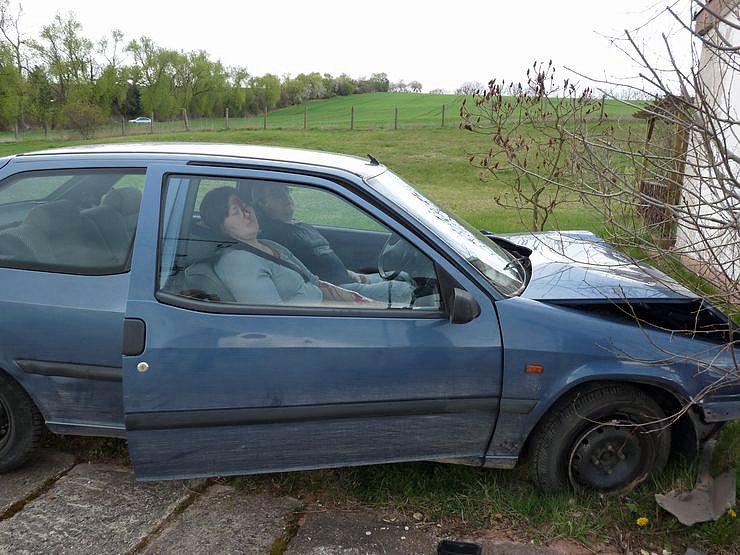 Mit Blaulicht durch Berka