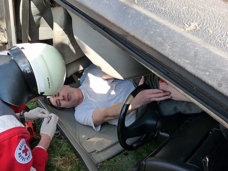 Mit Blaulicht durch Berka