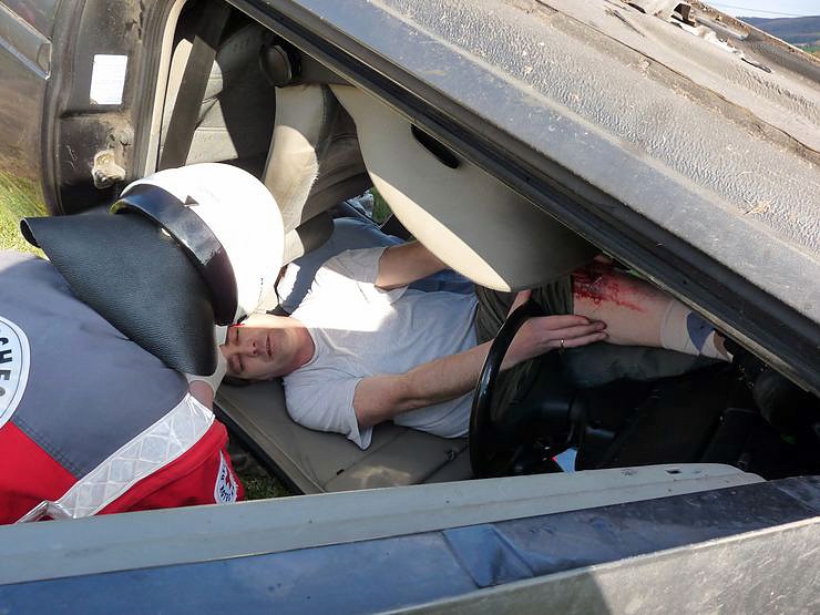 Mit Blaulicht durch Berka