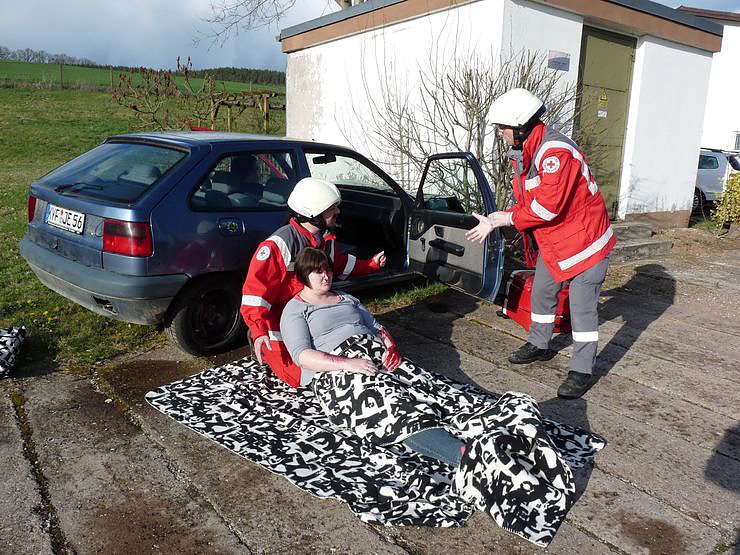 Mit Blaulicht durch Berka