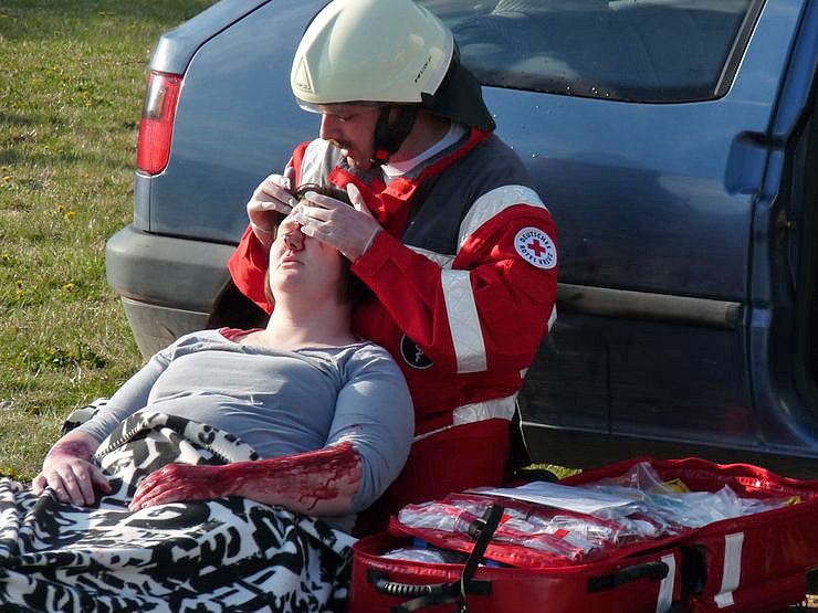 Mit Blaulicht durch Berka