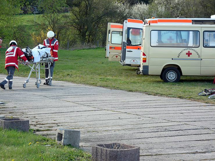 Mit Blaulicht durch Berka
