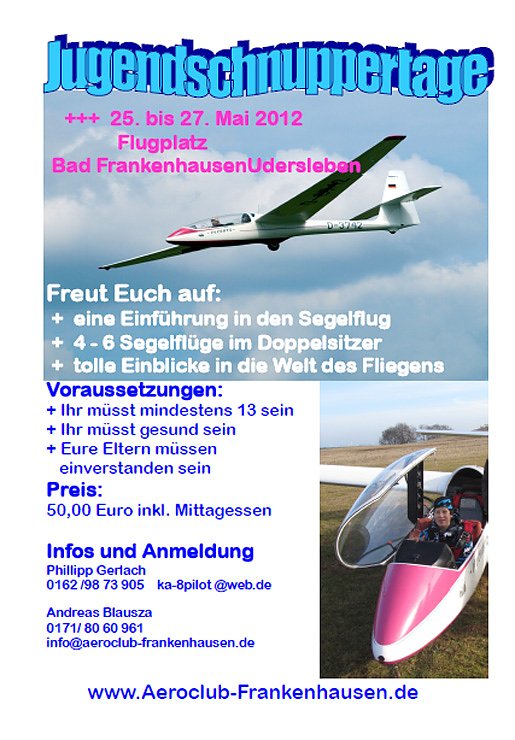 Der Aeroclub Hans Grade  l&auml;dt ein