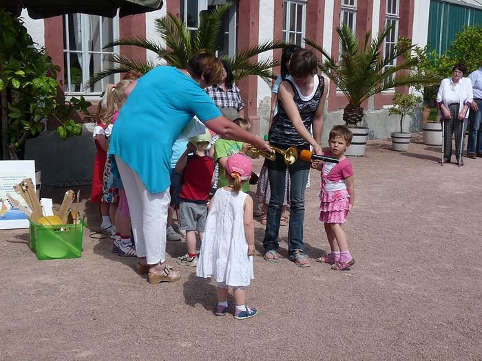 In der Orangerie gefeiert