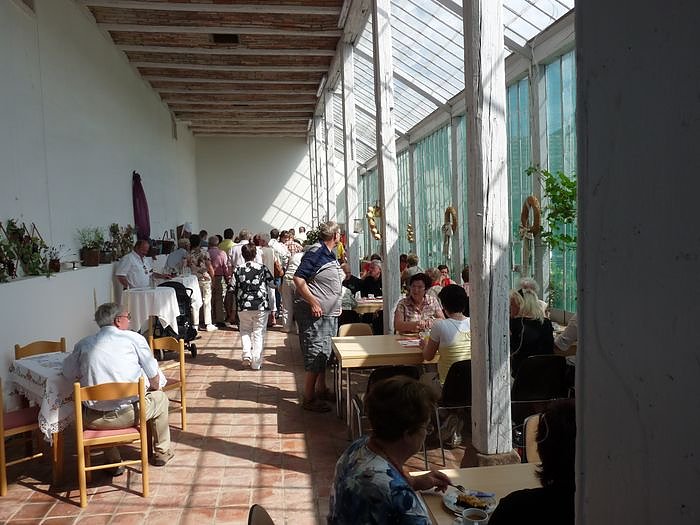 In der Orangerie gefeiert