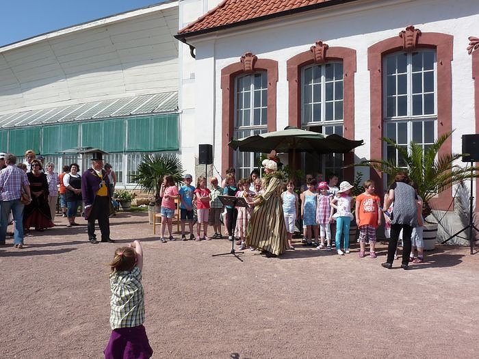 In der Orangerie gefeiert