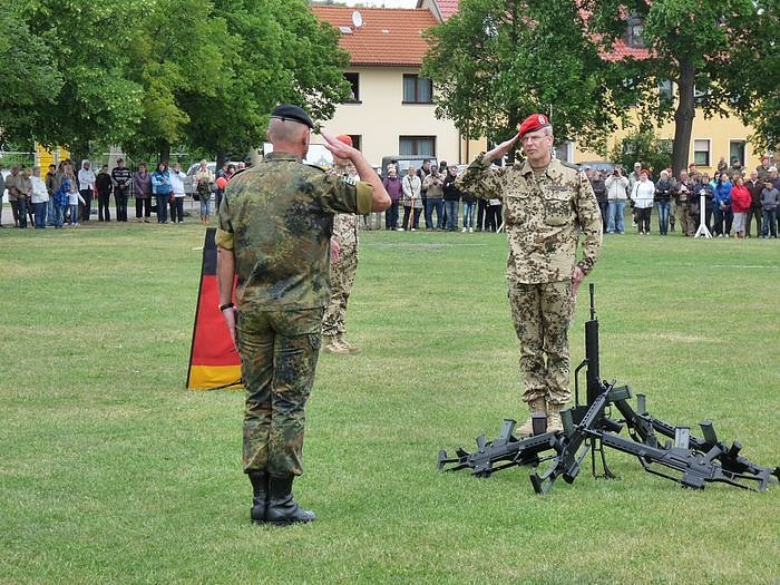 Soldaten verabschiedet
