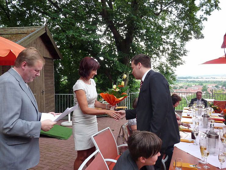 Auszeichnung am Weinberg