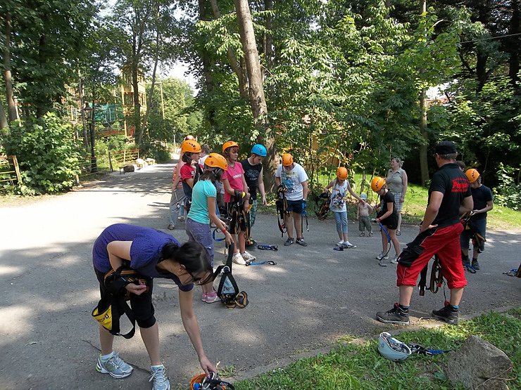 Ausflug in den Kletterpark