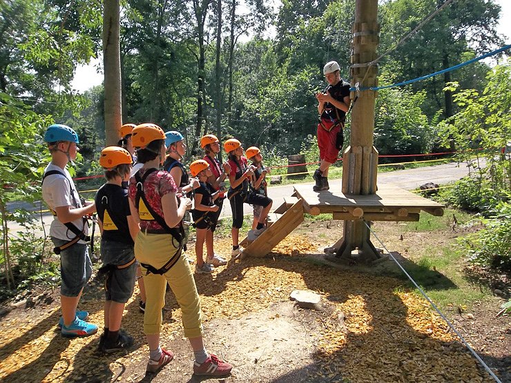 Ausflug in den Kletterpark