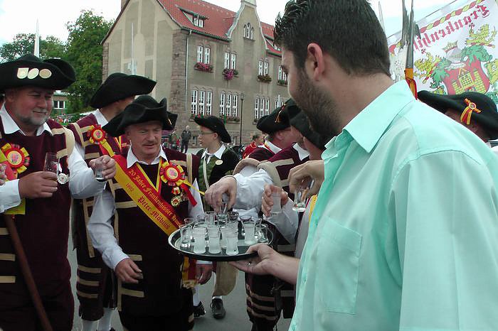 Jubil&auml;umsumzug durch Frankenhausen