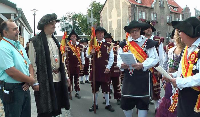 Jubil&auml;umsumzug durch Frankenhausen