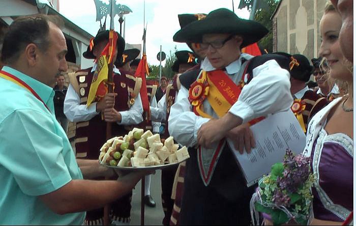 Jubil&auml;umsumzug durch Frankenhausen