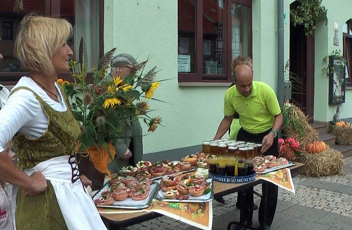 Jubil&auml;umsumzug durch Frankenhausen
