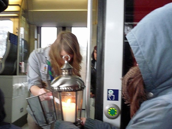 Friedenslicht angekommen