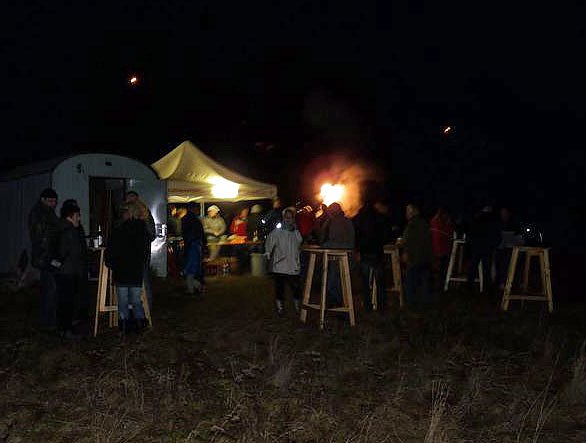 Wieder Feuer auf dem Berg