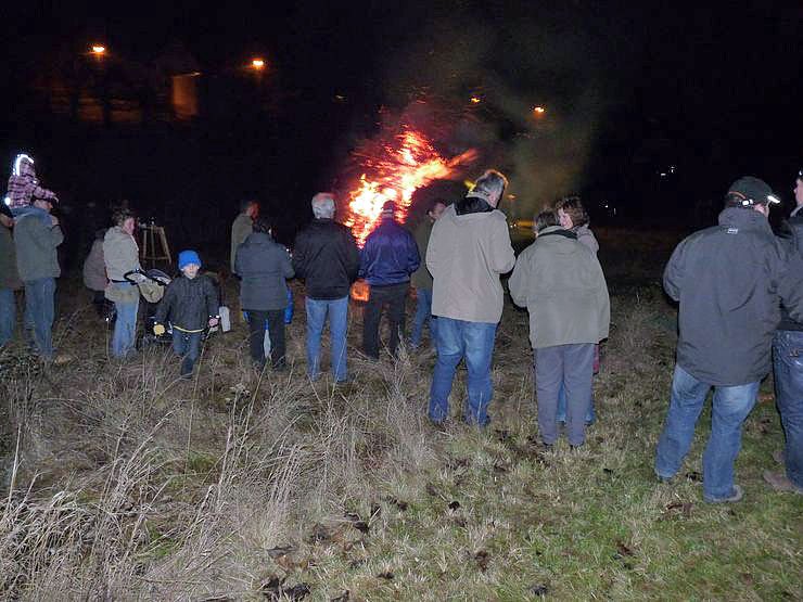 Wieder Feuer auf dem Berg