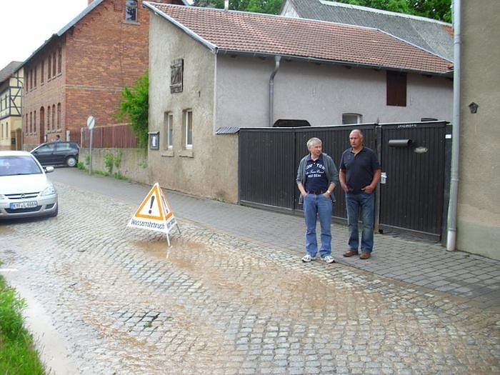 Havarie am Hauptwasserrohr