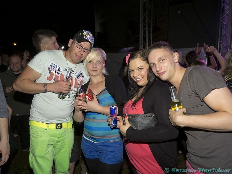 Party an der Schachtstra&szlig;e