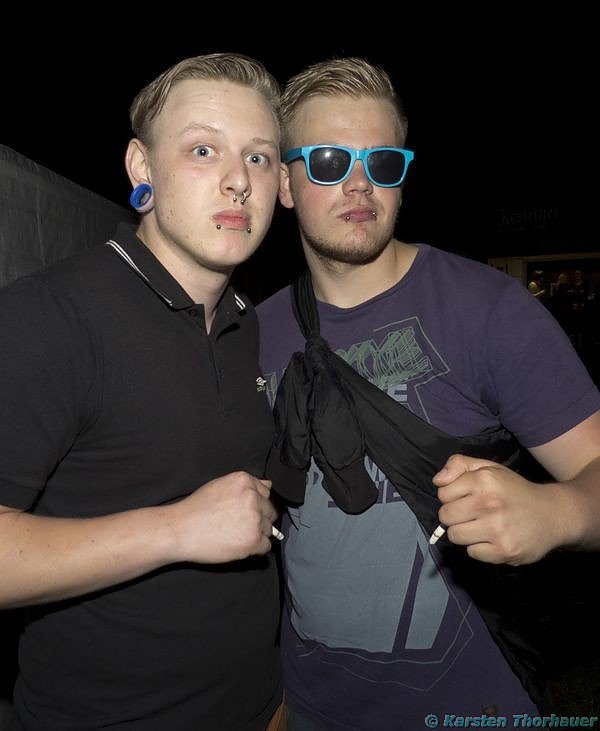 Party an der Schachtstra&szlig;e