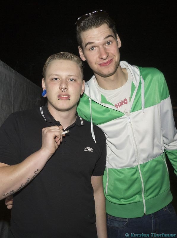 Party an der Schachtstra&szlig;e