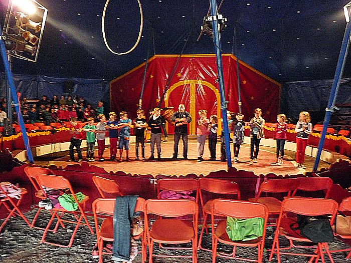 Probe f&uuml;rs Zirkusprojekt