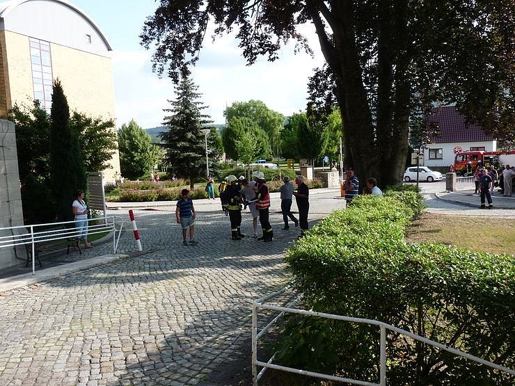 Gro&szlig;einsatz am Krankenhaus