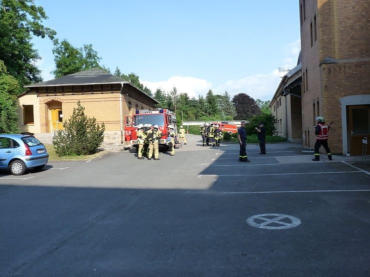 Gro&szlig;einsatz am Krankenhaus