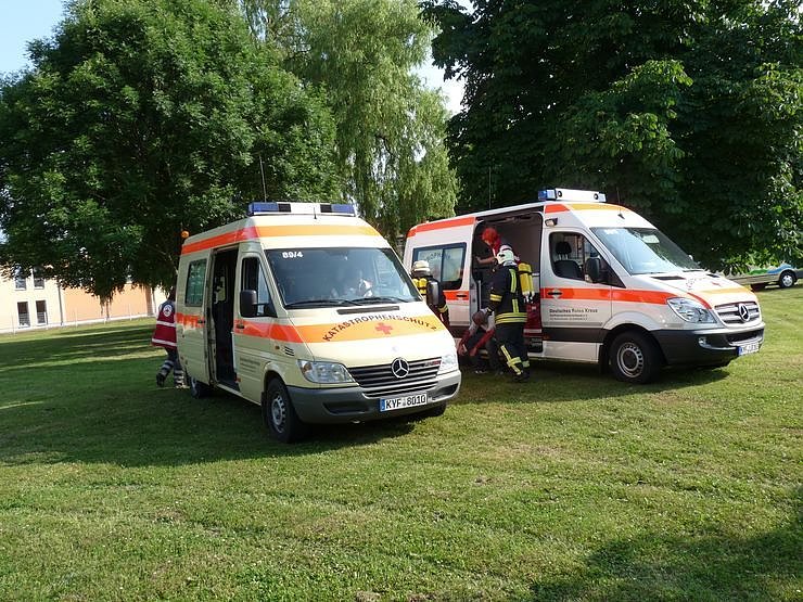 Gro&szlig;einsatz am Krankenhaus