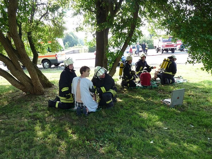 Gro&szlig;einsatz am Krankenhaus