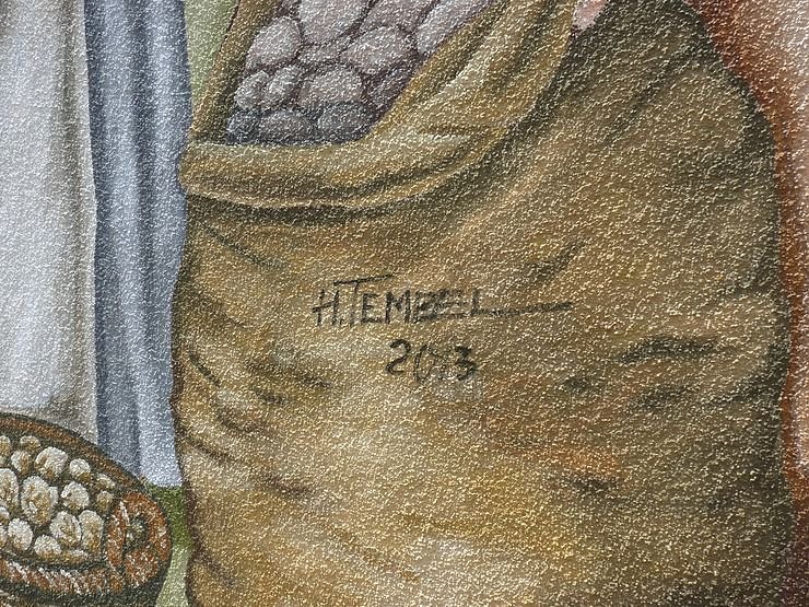 Volksfest vor Wandbild