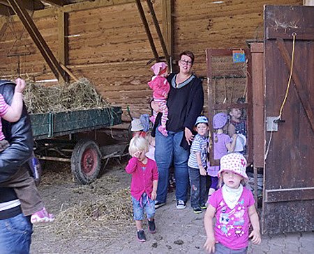 Zuckert&uuml;tenfest auf dem Bauernhof