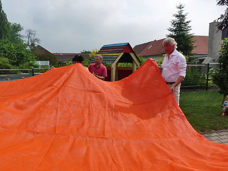 Sonnensegel f&uuml;r Bebraspatzen