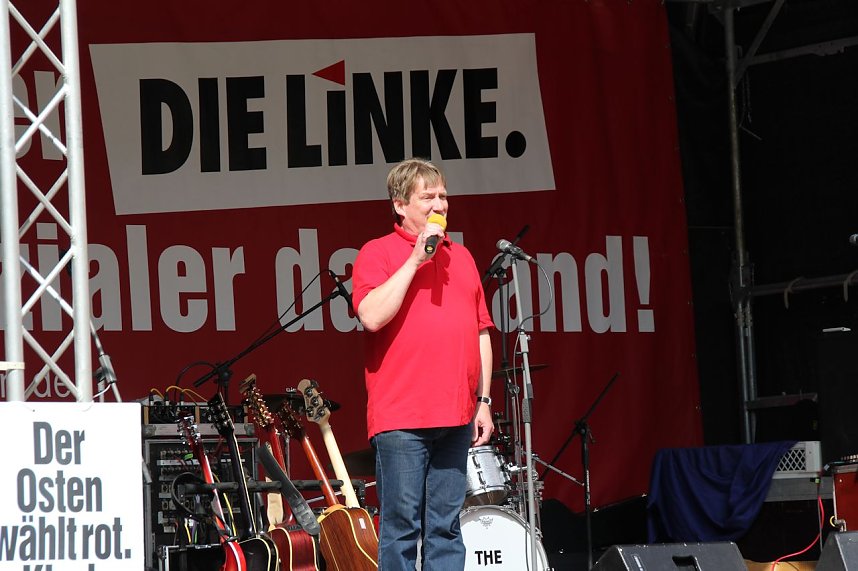 Linker Wahlkampf in Nordhausen