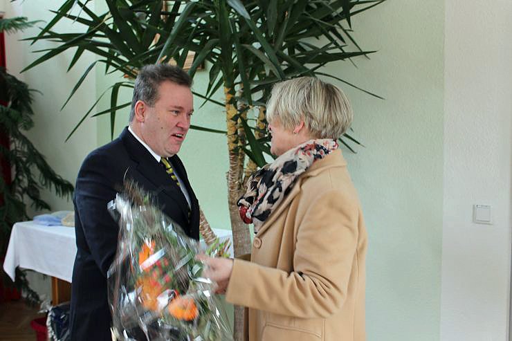 Zahlreiche Gratulanten kamen