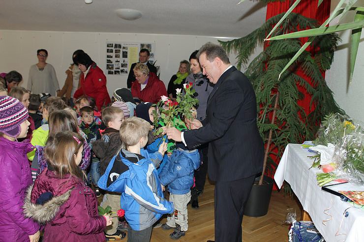 Zahlreiche Gratulanten kamen