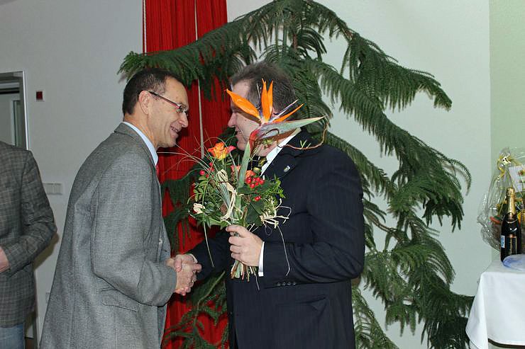 Zahlreiche Gratulanten kamen