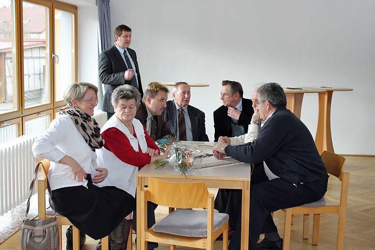 Zahlreiche Gratulanten kamen