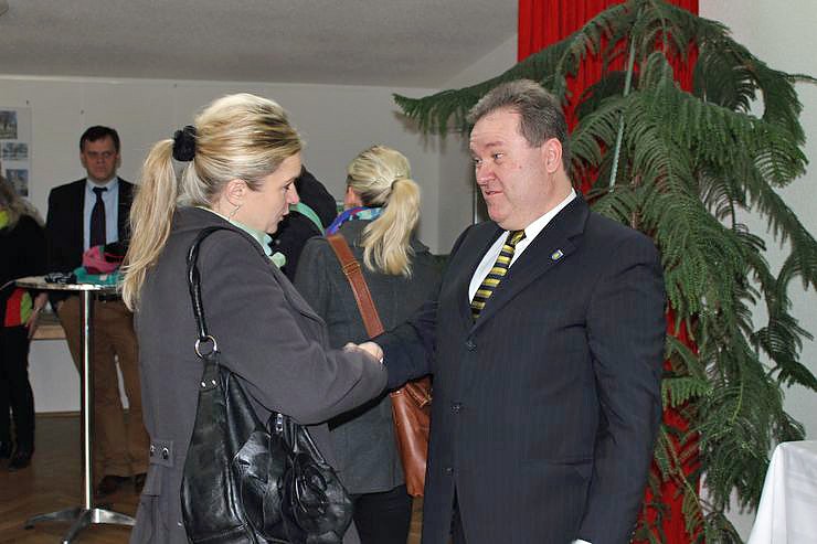 Zahlreiche Gratulanten kamen