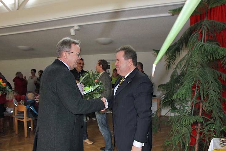 Zahlreiche Gratulanten kamen