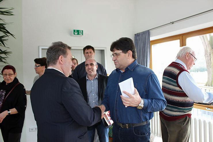 Zahlreiche Gratulanten kamen