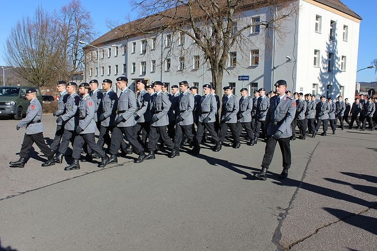 Indienststellung  des neuen Bataillons in Th&uuml;ringen