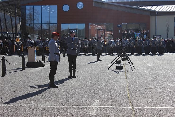Indienststellung  des neuen Bataillons in Th&uuml;ringen