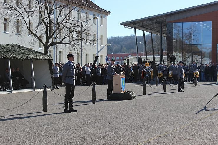 Indienststellung  des neuen Bataillons in Th&uuml;ringen