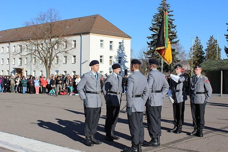 Indienststellung  des neuen Bataillons in Th&uuml;ringen