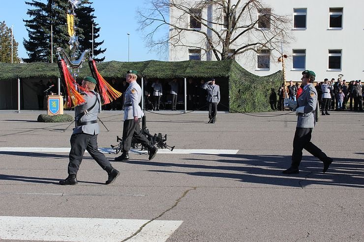 Indienststellung  des neuen Bataillons in Th&uuml;ringen