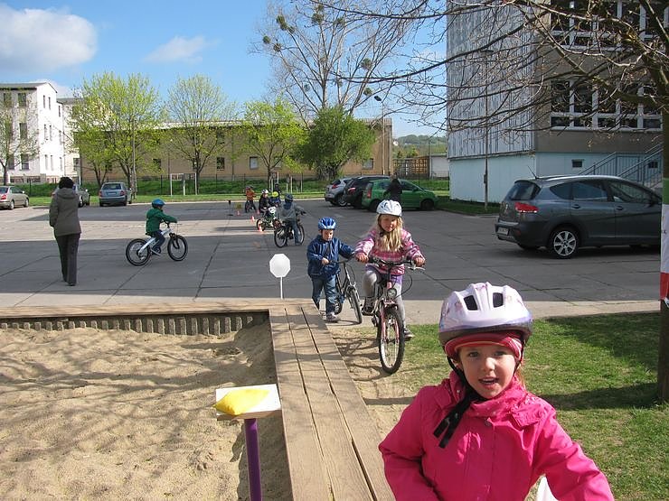 Verkehrssicherheitstag in der  Kindervilla