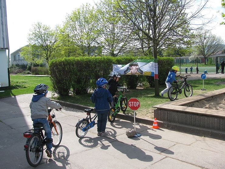 Verkehrssicherheitstag in der  Kindervilla