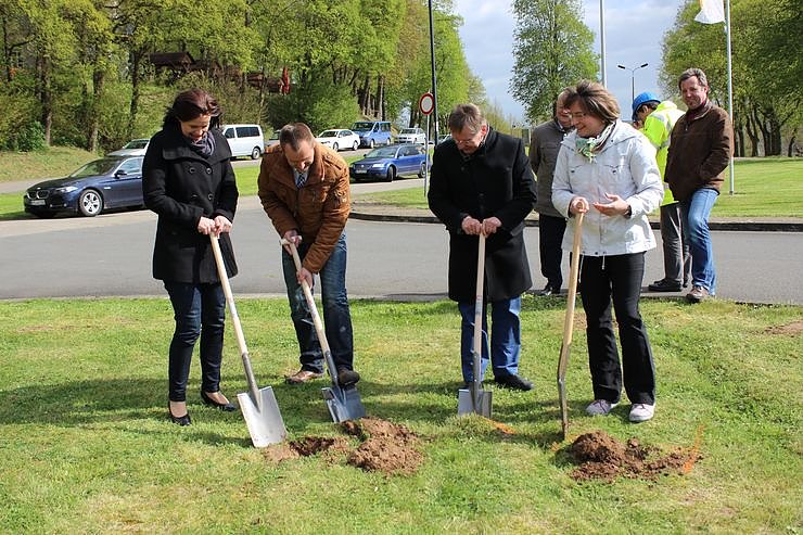 Errichtung eines Blickfangs begonnen