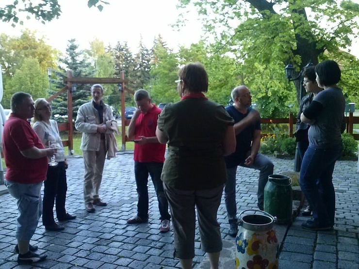 Gut besuchter Stammtisch